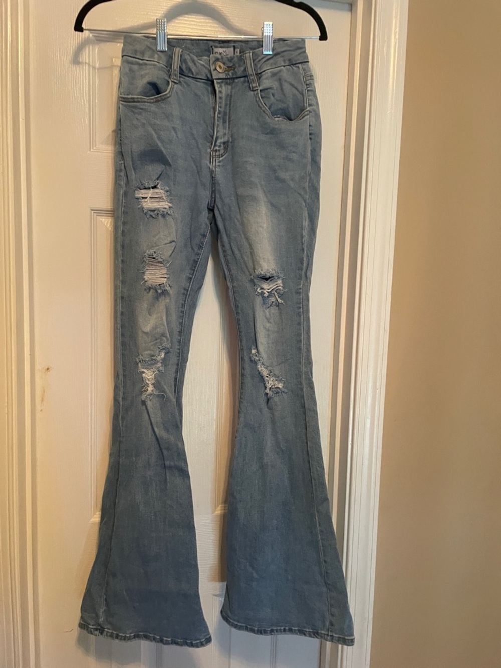 Rue21 Light Blue Distressed Flare Jeans - Women